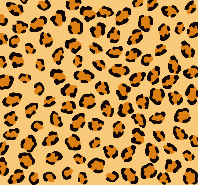 Leopardmønster leopard tapet - Tenstickers