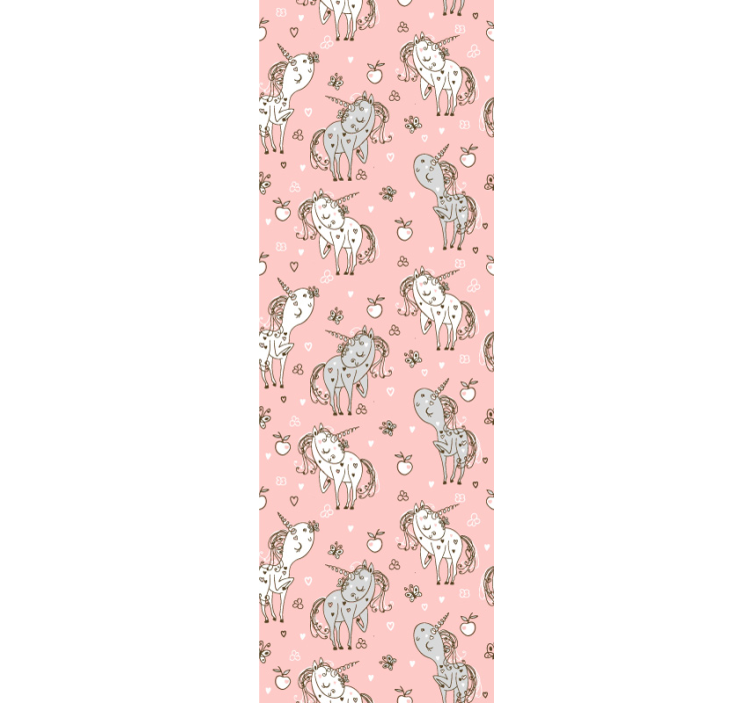 Søte enhjørninger barn tapet - Tenstickers