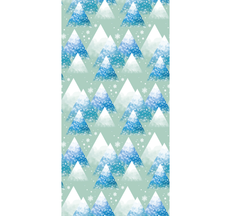 Akvarell fjellandskap tapet - Tenstickers