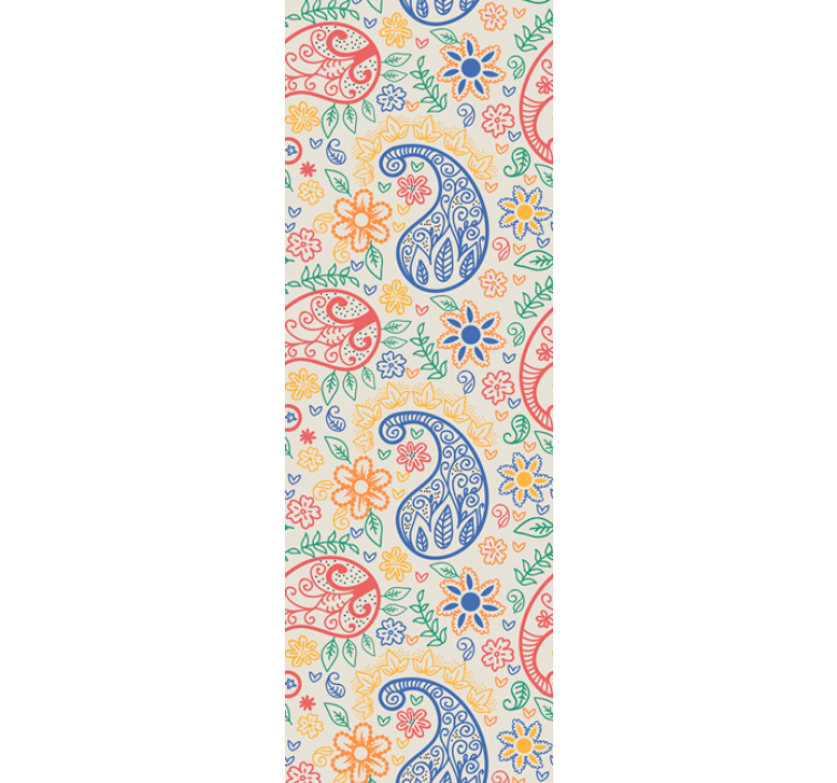 Fargerike paisley dekorative tapeter - Tenstickers