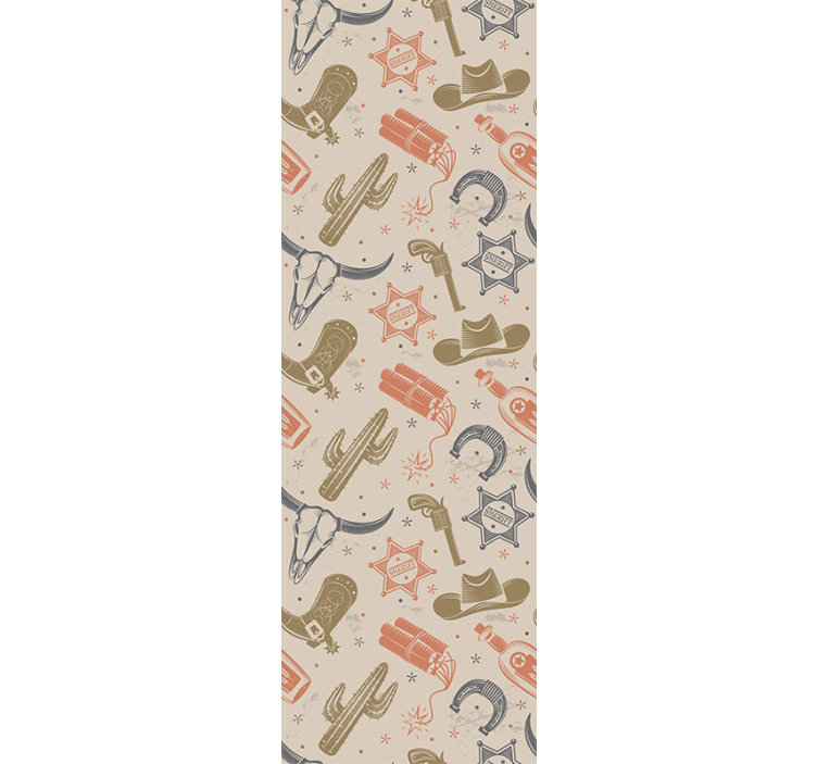 Motiver med cowboytema tapet kunst - Tenstickers