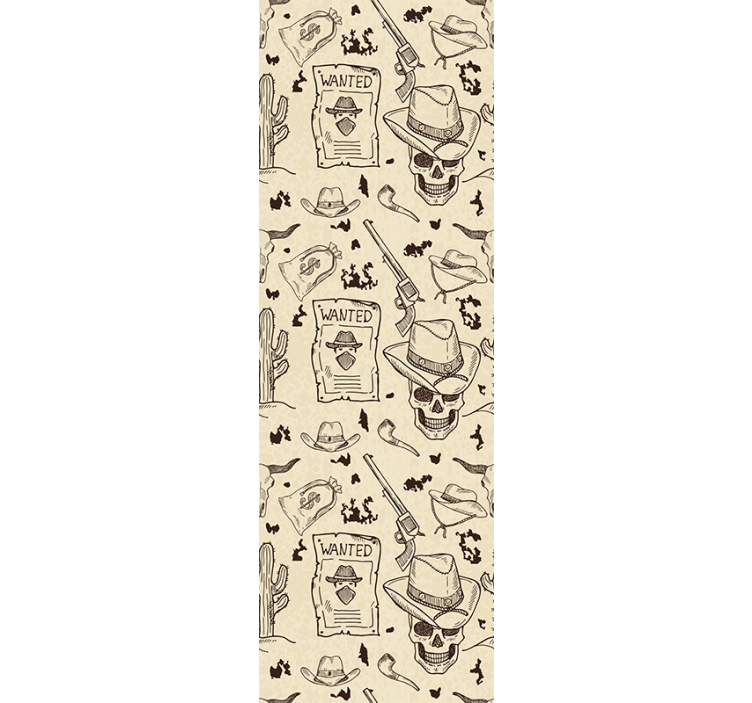 Vestlige ikoner soverom tapet - Tenstickers