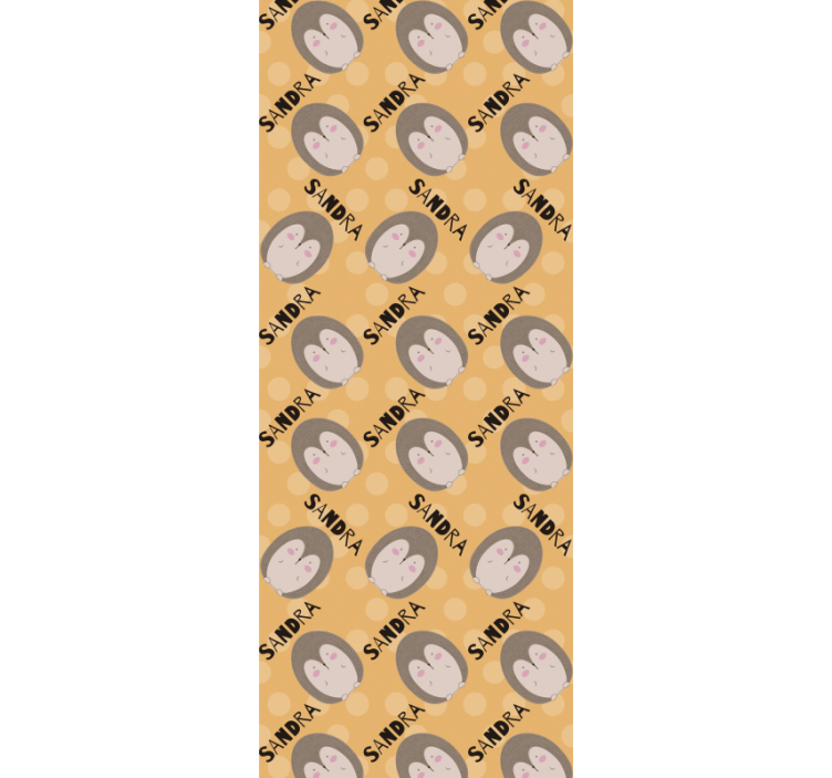 Tilpasset pinnsvinmønster tapet baby - Tenstickers