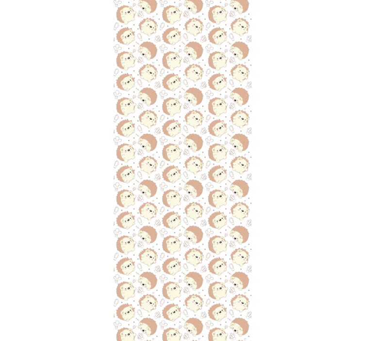 Pinnsvin motiv tapet barn - Tenstickers