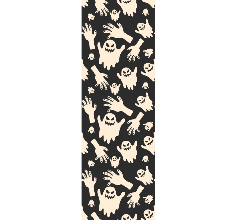 Spøkelsesaktige håndmønstre Halloween tapet - Tenstickers