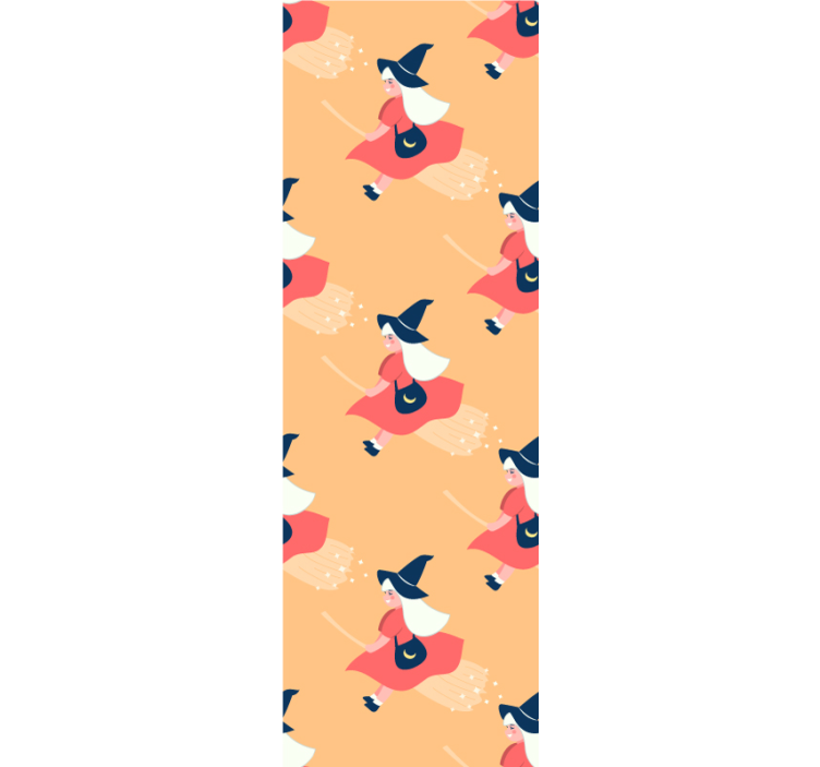 Magiske heksefigurer Halloween tapet - Tenstickers