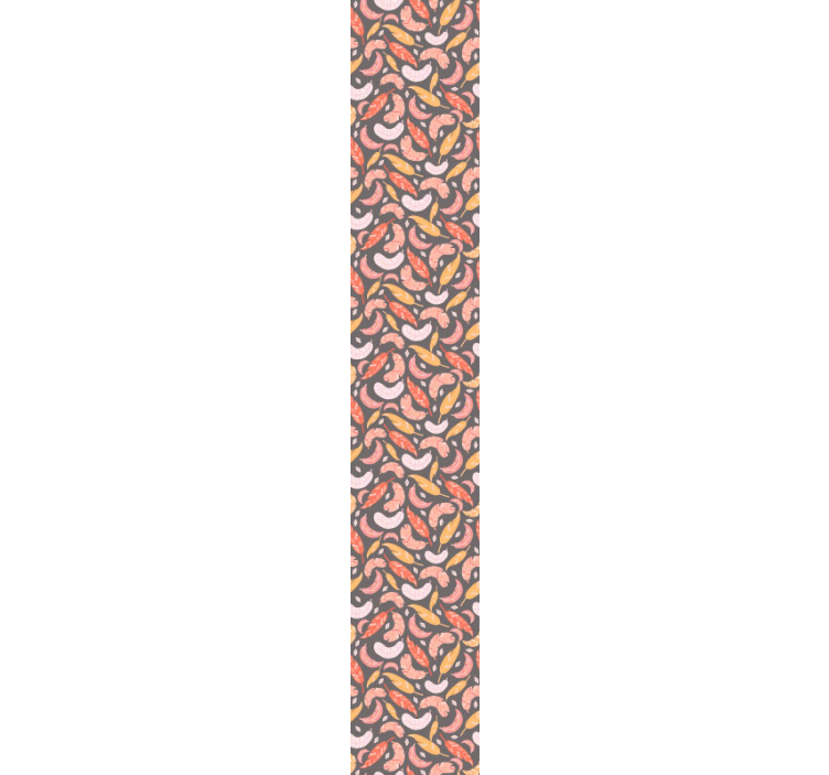 Grå tapet med fjær spisetapet - Tenstickers