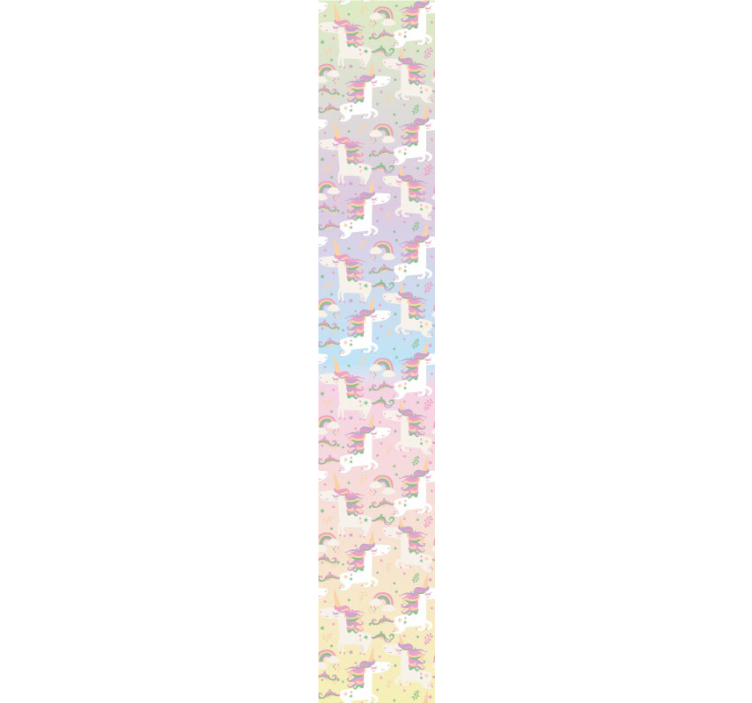 Akvarell enhjørning barn tapet - Tenstickers
