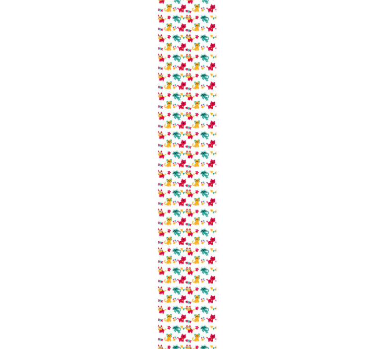 Farget originalmønster katt tapet - Tenstickers