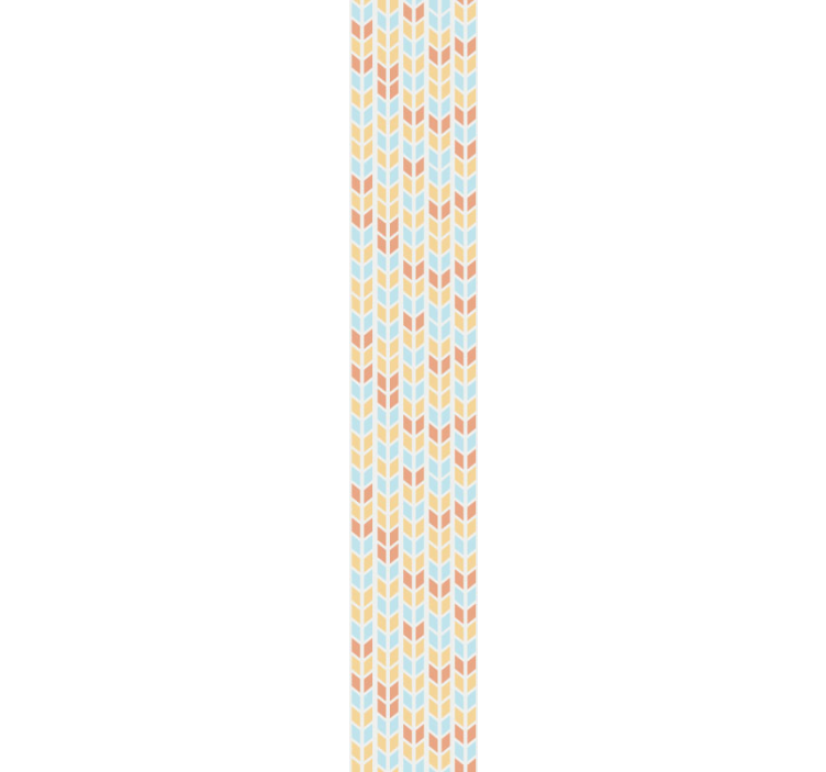 Blå og beige piler tapet geometriske former - Tenstickers