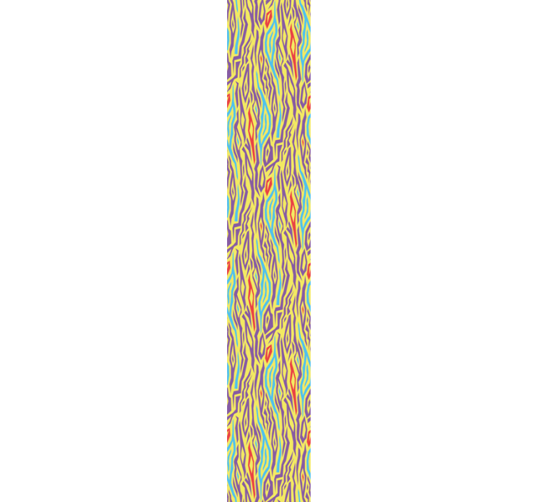 Fargerike bølger tapet abstrakt - Tenstickers