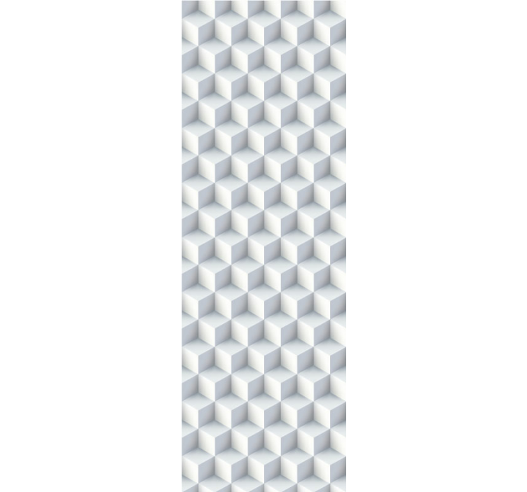 3d hvite kuber 3d realistisk tapet - Tenstickers