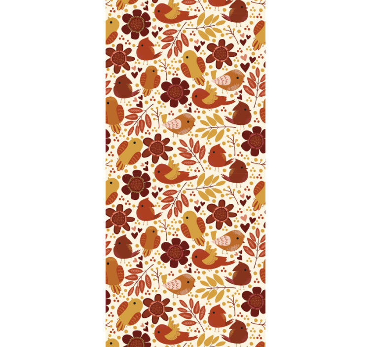 Botaniske motiver tapet grønne blader - Tenstickers