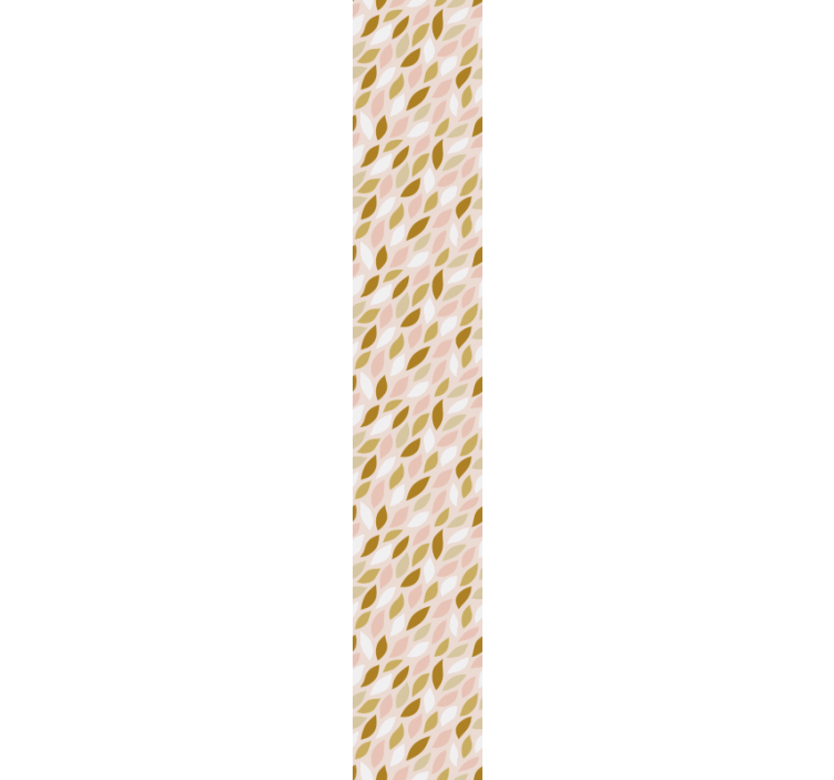 Høstbladmønster tapet grønne blader - Tenstickers