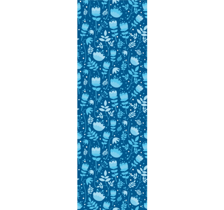 Blomstermønster design tapet blomste - Tenstickers