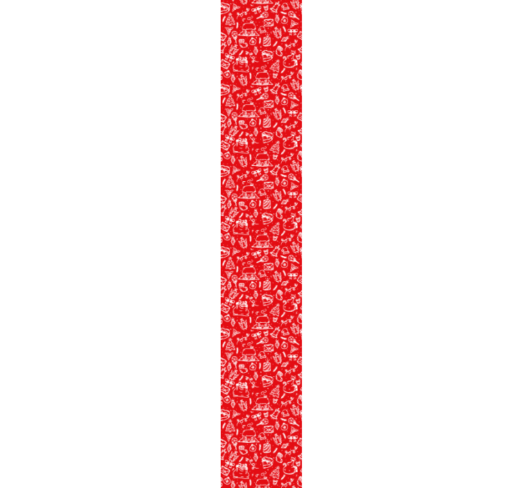 Røde julefigurer jul tapet - Tenstickers