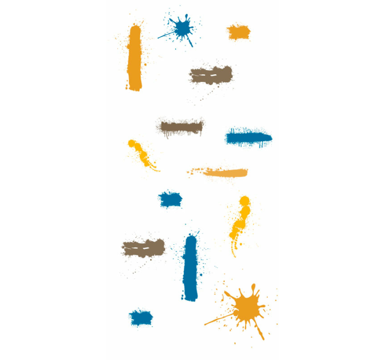 Fargerik maling dråper moderne tapet - Tenstickers