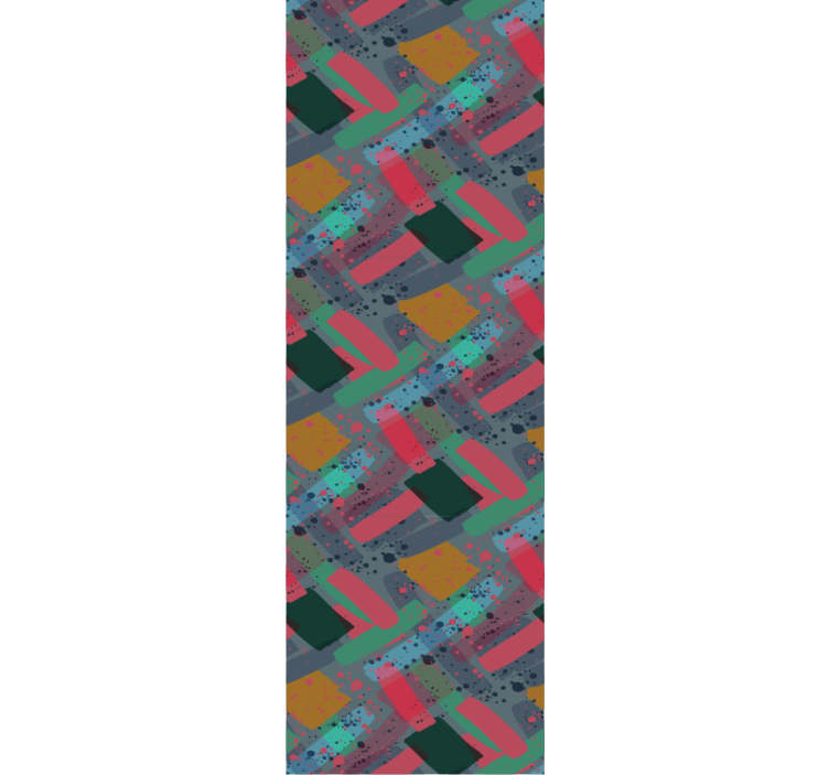 Geometrisk mønsterfusjon tapet geometriske former - Tenstickers