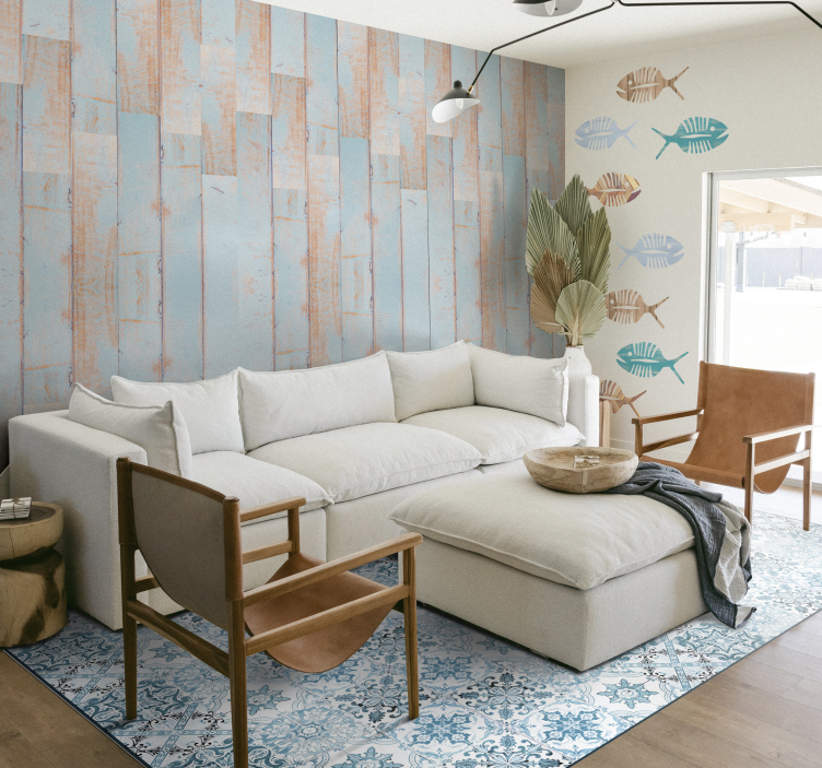 Tre tekstur tapet klar himmel - Tenstickers