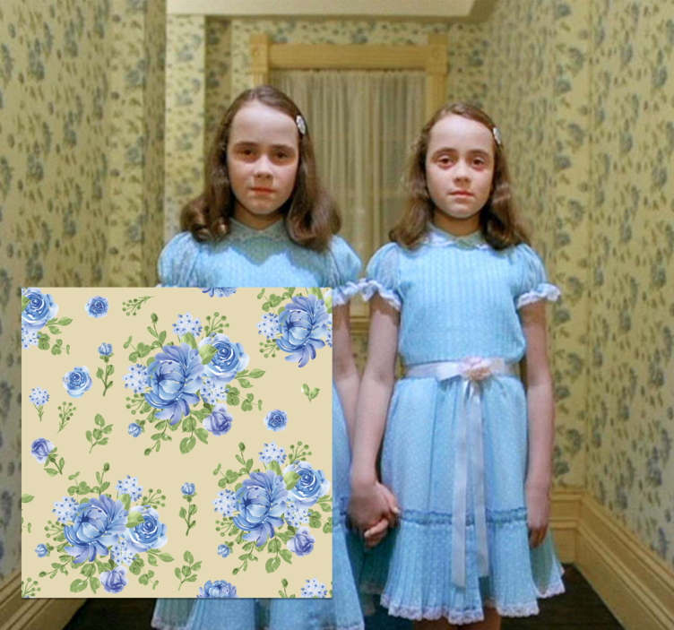 Skinnende gang korridor tapet - Tenstickers