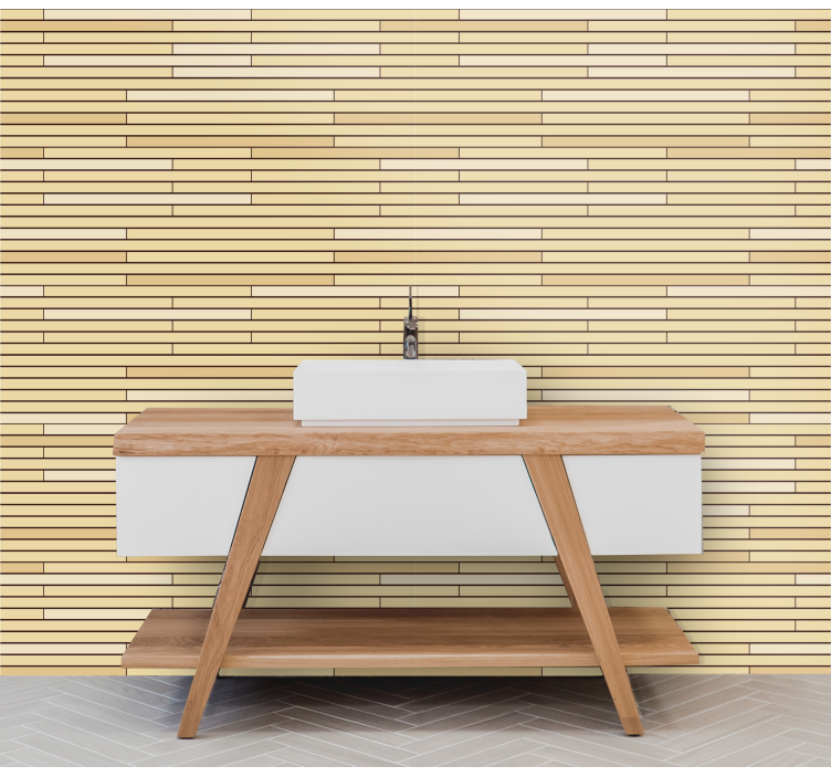 Beige trestein tapet tre - Tenstickers