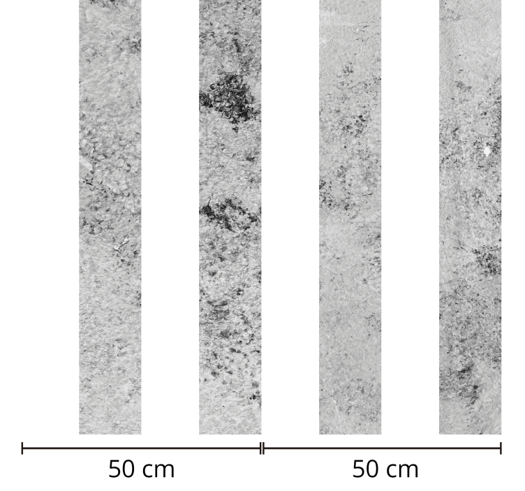 Grå stripe betongtapet - Tenstickers