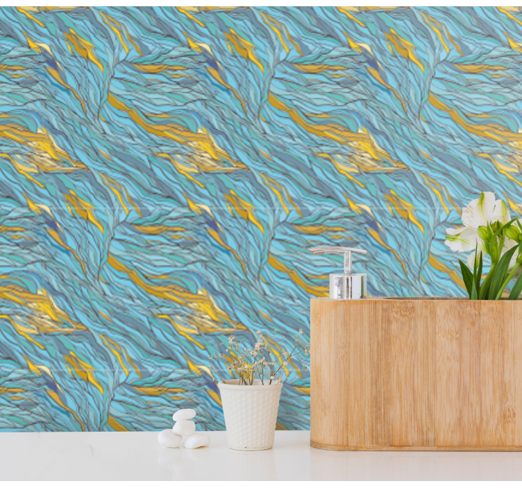 Abstrakt organisk flyt tapet abstrakt - Tenstickers