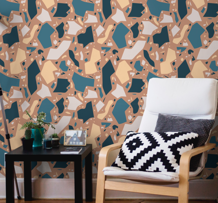 Abstrakte former fusjon tapet annet - Tenstickers