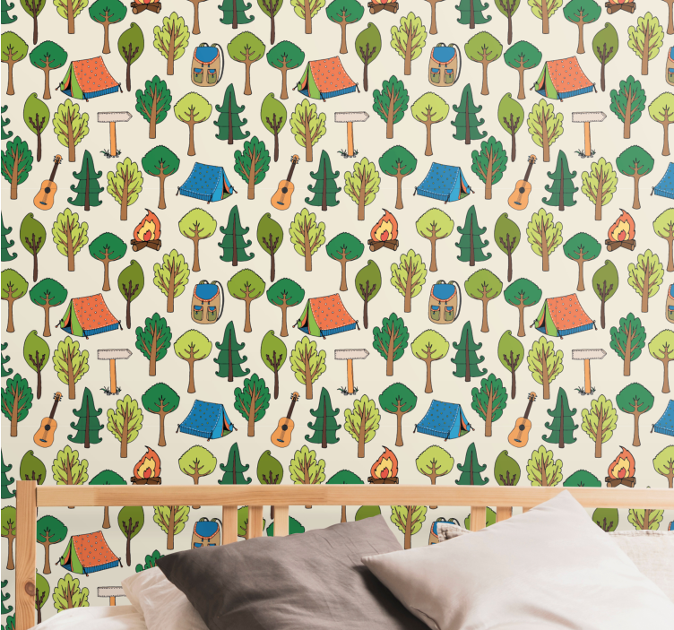 Campingeventyr tapet natur - Tenstickers