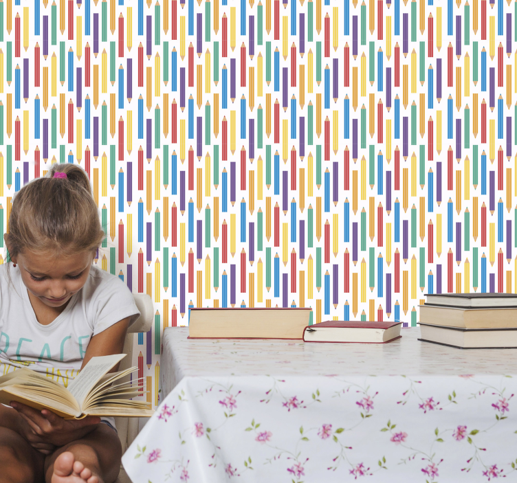 Crayon barn tapet - Tenstickers