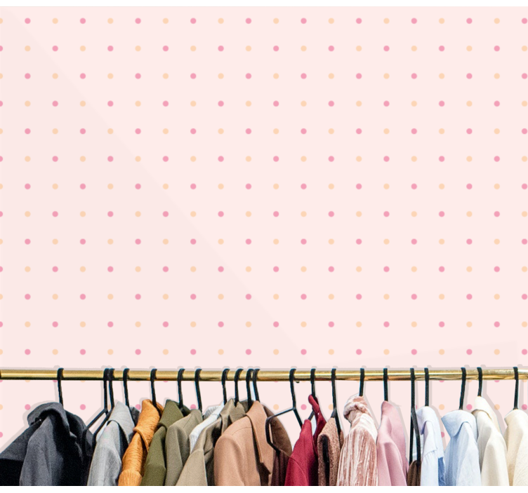 Delikat punktmønster tapet sirkler - Tenstickers