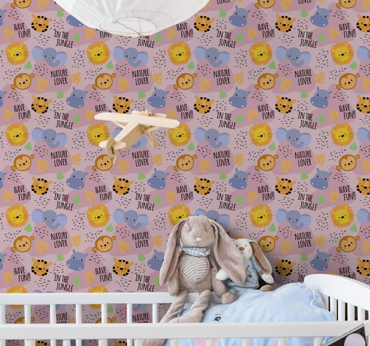 Tapet baby jungelskjønnhet - Tenstickers