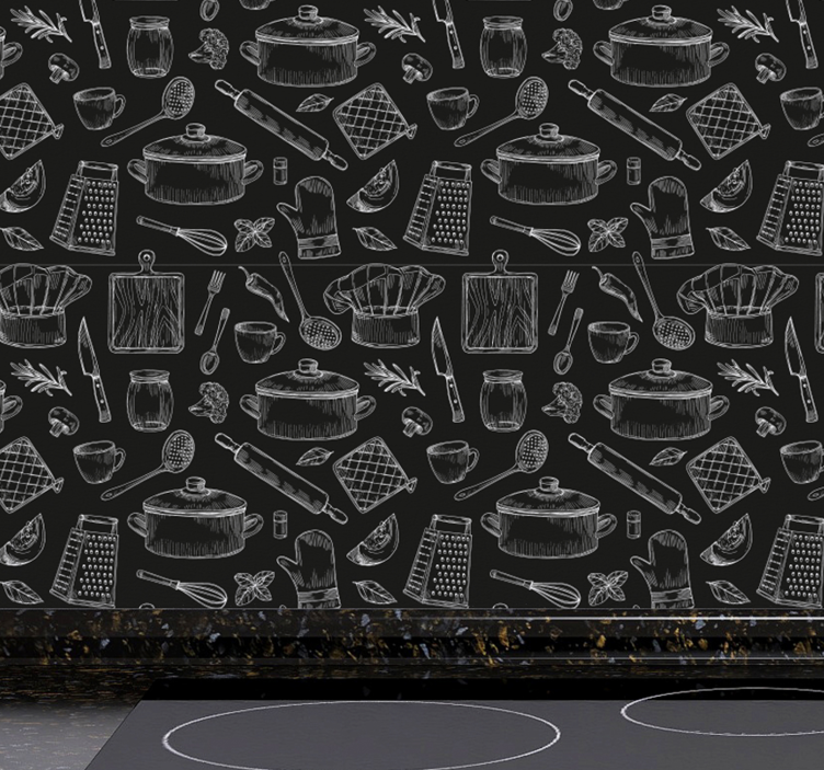 Elegant bestikk moderne tapet - Tenstickers