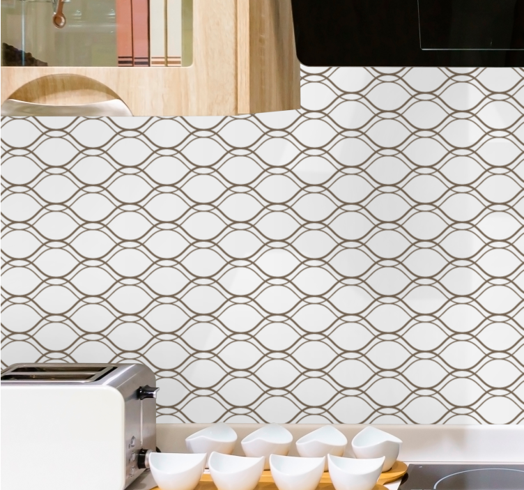 Elegant mønstret design tapet horisontalt - Tenstickers