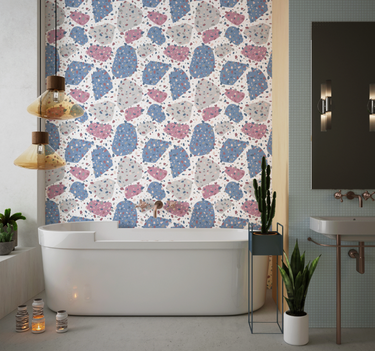 Flekkete terrazzo tapet sirkler - Tenstickers