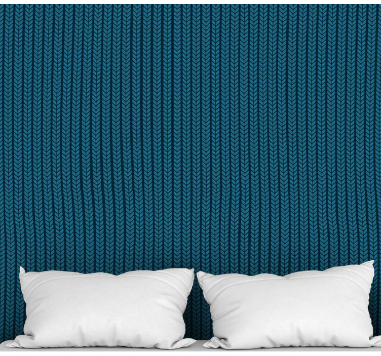 Flettet eleganse tapet firkant - Tenstickers