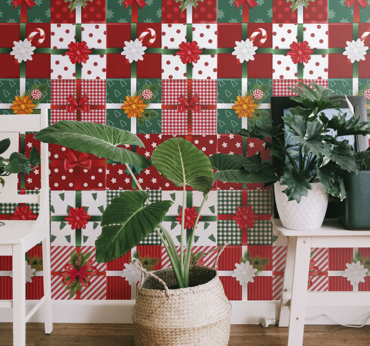 Gaveesker pakke stue tapet - Tenstickers