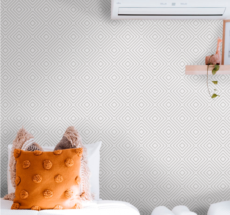 Geometrisk diamantform tapet geometriske former - Tenstickers