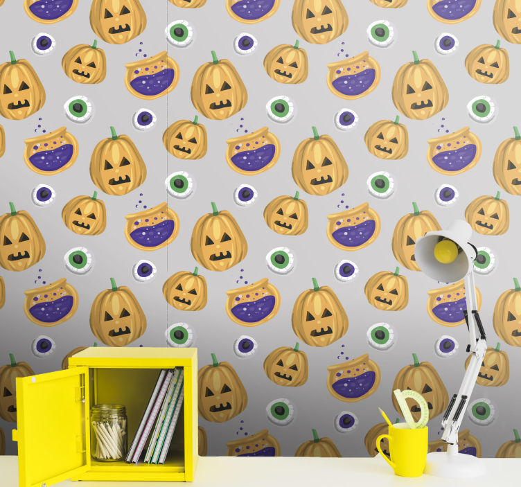 Gresskar mønster Halloween tapet - Tenstickers