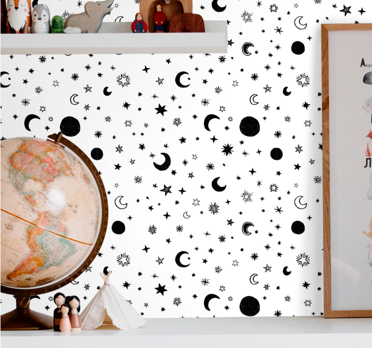 Himmelsk nattehimmel tapet stjerne - Tenstickers