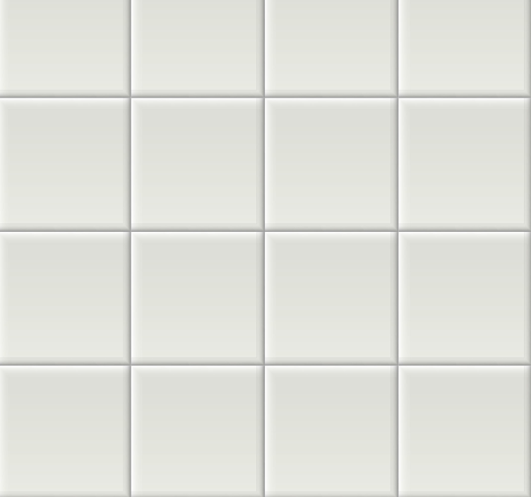 Hvite fliser tapet fliser - Tenstickers