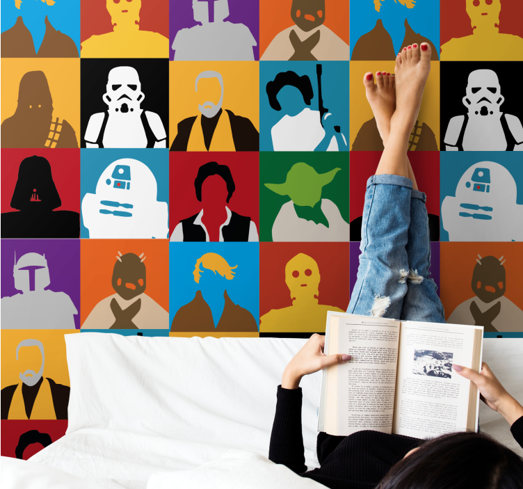 Ikoniske silhuetter tapet kunst - Tenstickers