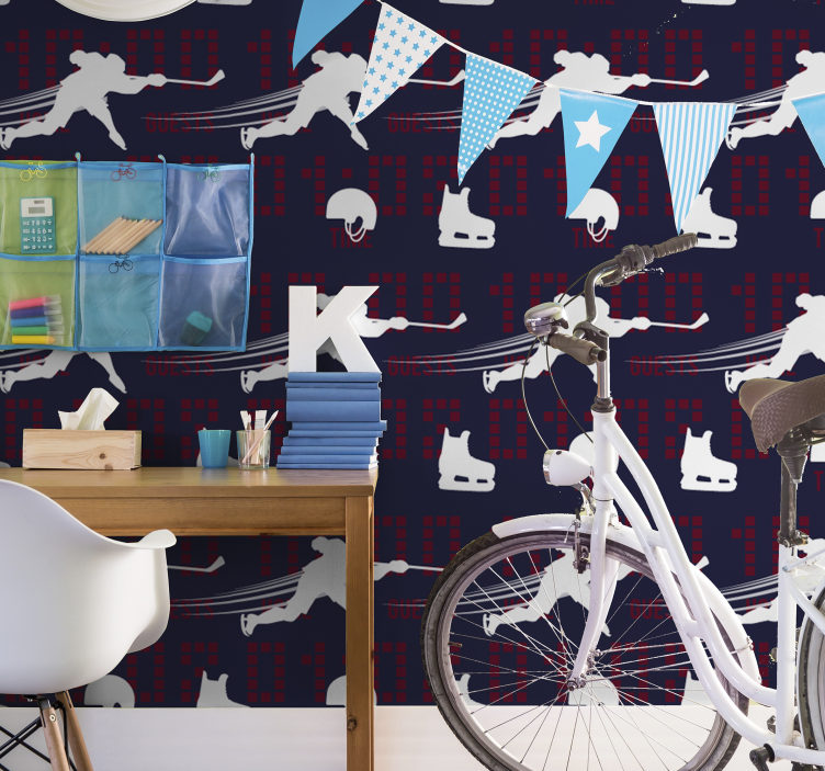 Ishockey action tapet tilpasset - Tenstickers