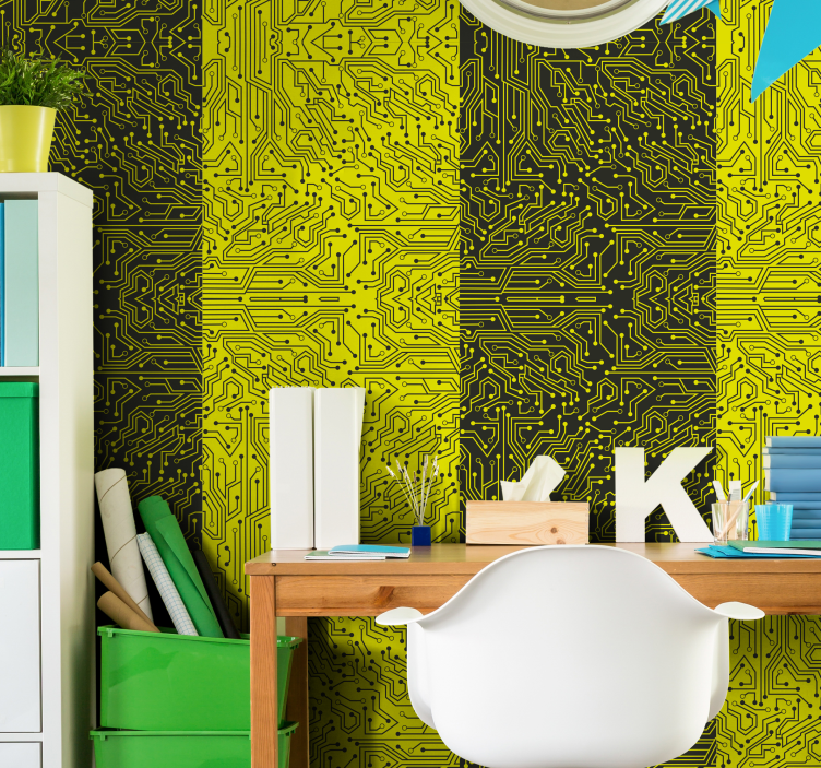 Abstrakte tapet metrolinjer - Tenstickers