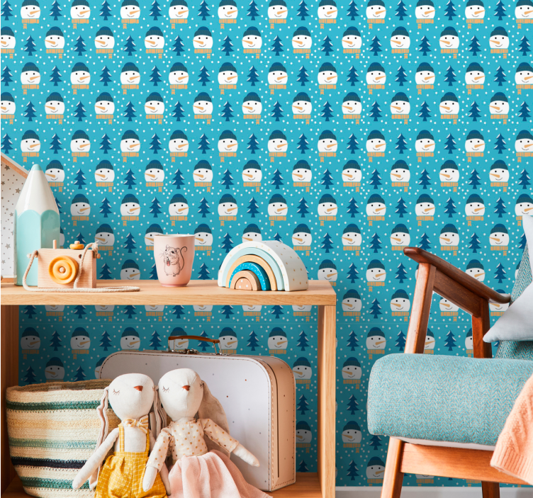 Nordisk snølandskap nordisk tapet - Tenstickers