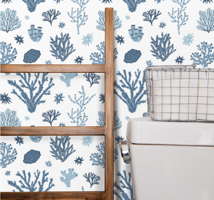 Oseaniske floramønstre tapet natur - Tenstickers