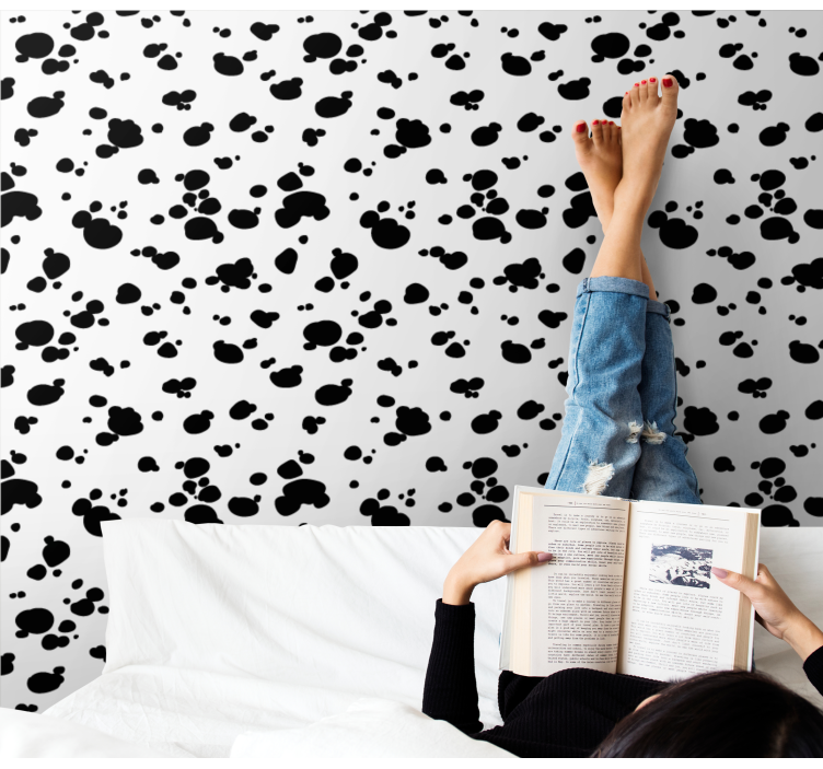 Poteavtrykksmønster hund tapet - Tenstickers