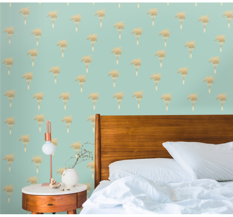 Regntunge skyer mønster tapet natur - Tenstickers