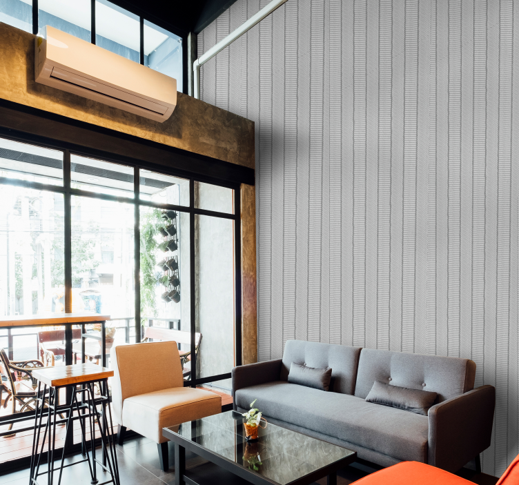 Rolige lin vertikale striper - Tenstickers