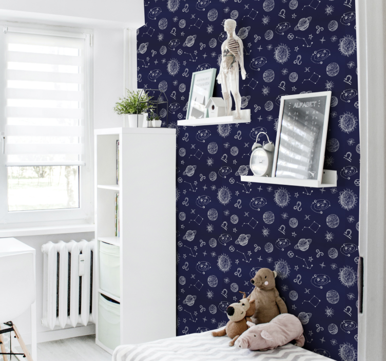 Romplaneter i galaksen barnas tapet - Tenstickers